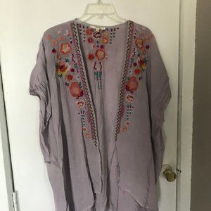Women's embroidered cardigan